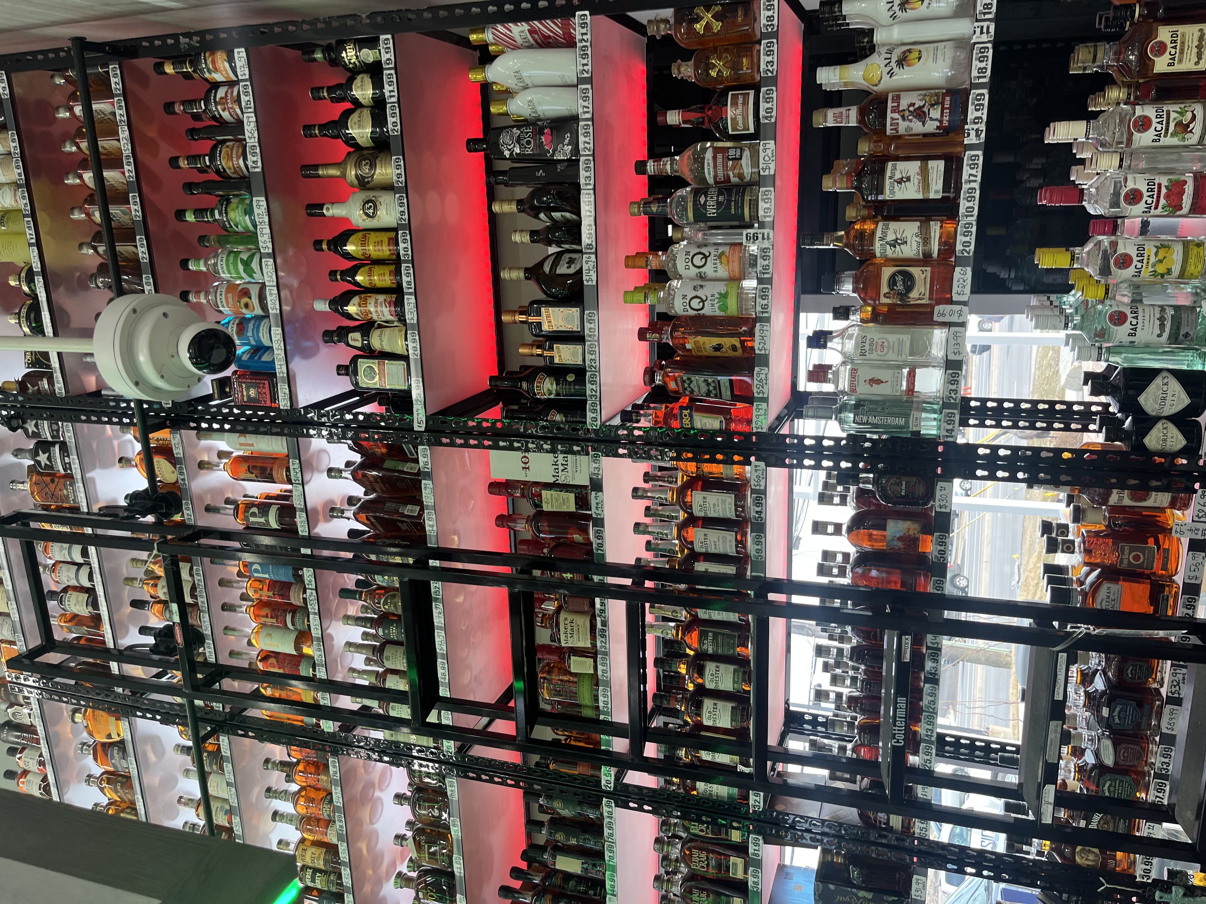 Heavy-duty rivet shelving for stockrooms and liquor walls